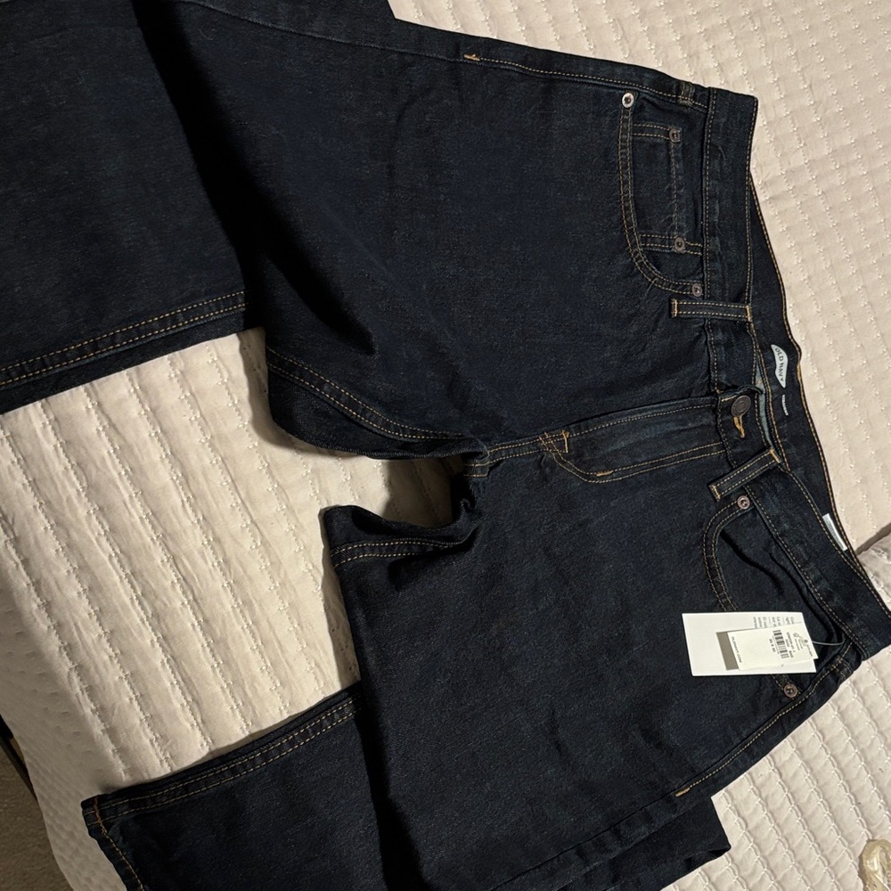 Old Navy Men's Deep Indigo Straight Jeans